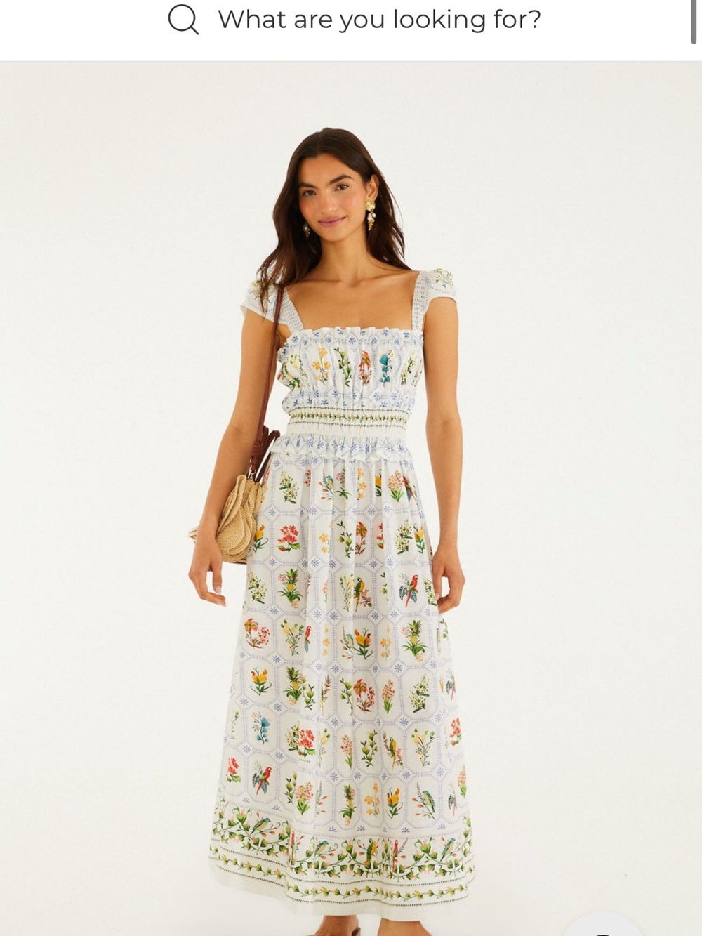 NWT Farm Rio Floral Print White Sundress SIZE 4 - Picture 13 of 16